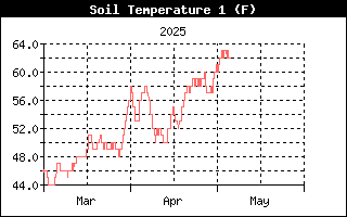 Soil temperature History, 8 cm